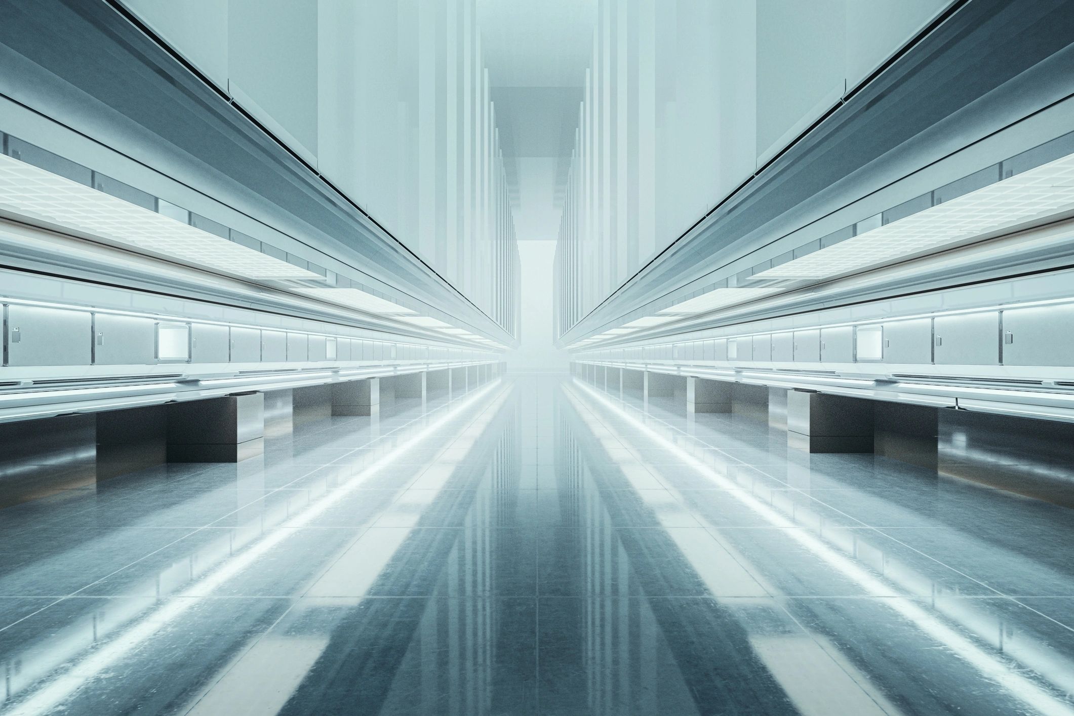 Futuristic architectural interior representing a scalable platform foundation